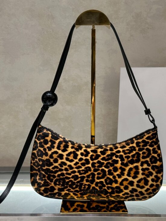 Jacquemus Handbags - Jacquemus Brown Leopard-Print Shoulder Bag